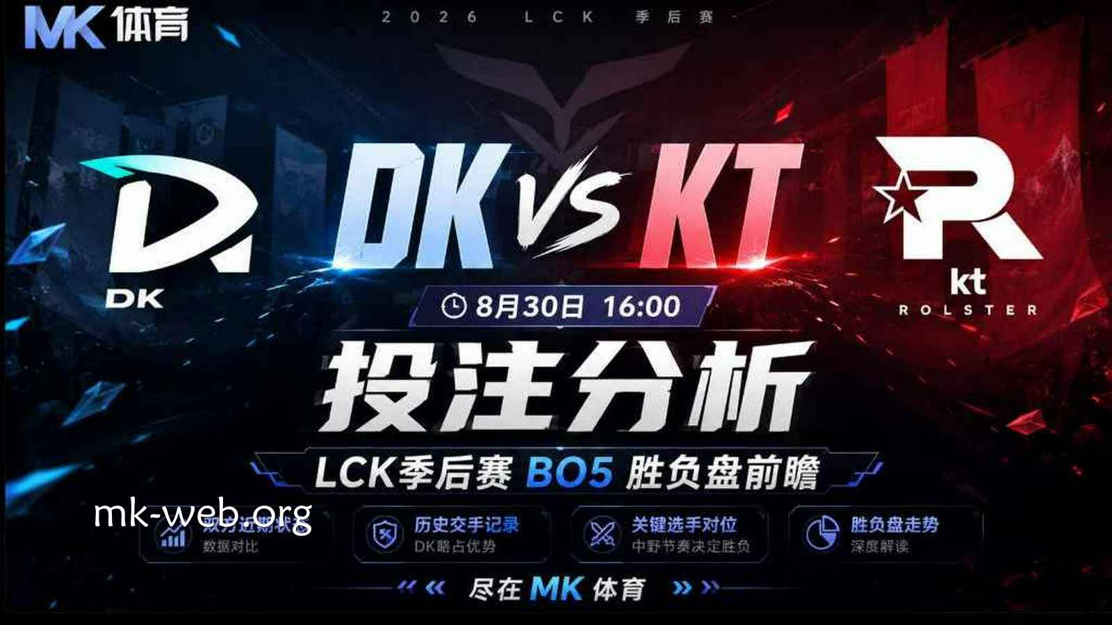 MK体育《英雄联盟》 DK VS KT投注分析：LCK季后赛BO5胜负盘前瞻